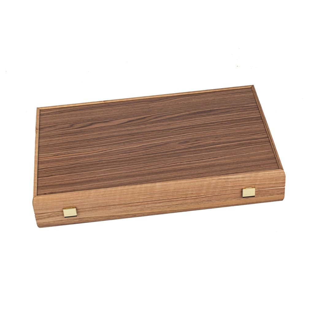 WALNUT with GREEN OAK Backgammon - MANOPOULOS Chess & Backgammon