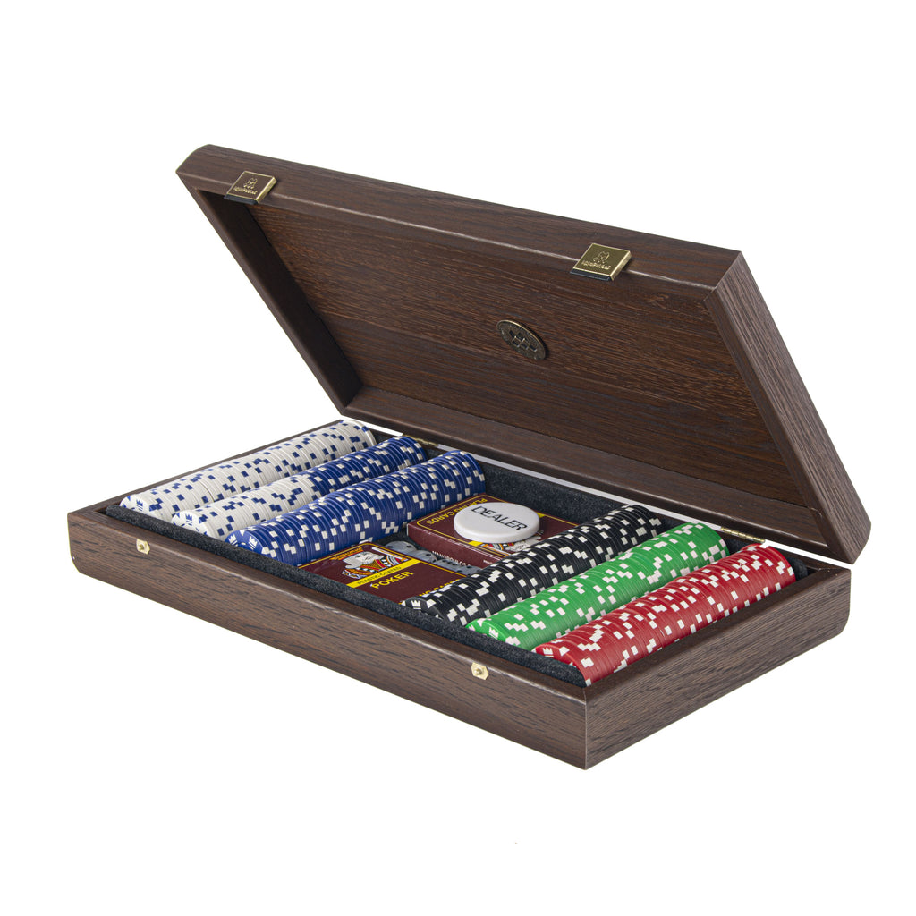 Kensington poker set, leather - Newport