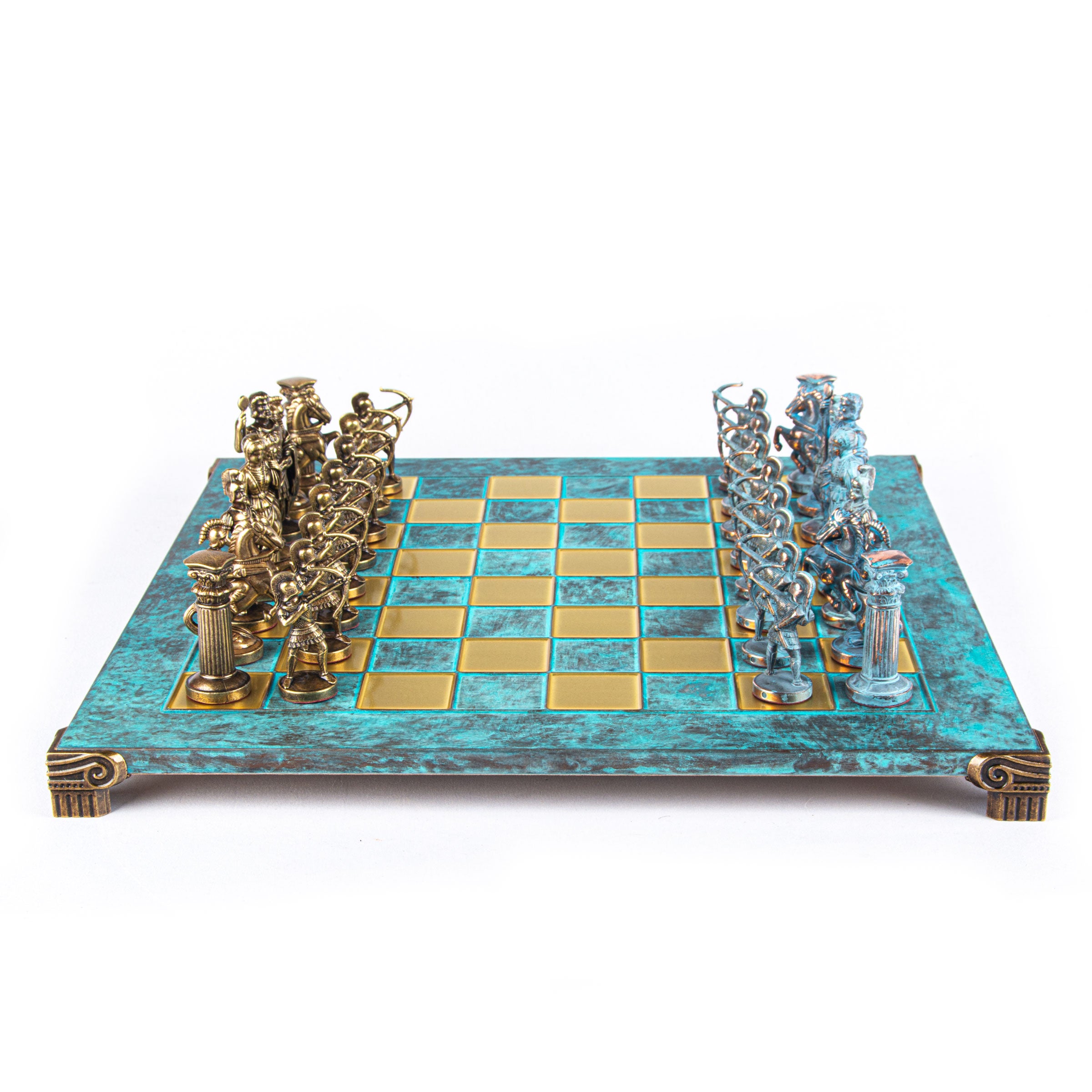 The Manopoulos Archers Luxury Chess Set with Wooden Case