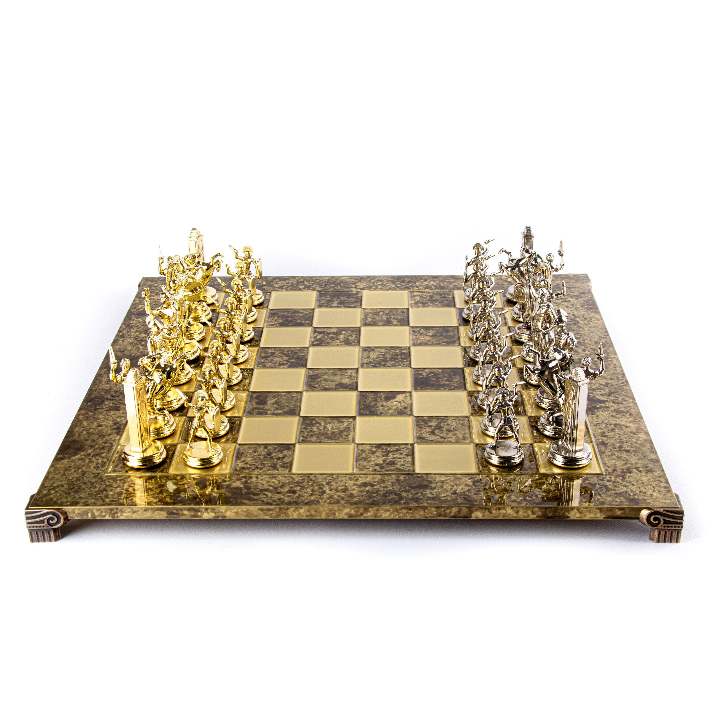 Custom Metal Chess Set Greek Mythology Roman Archer Metal 