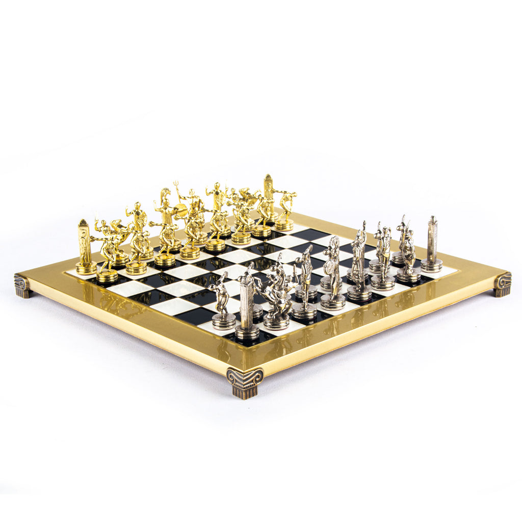 The Manopoulos Archers Luxury Chess Set with Wooden Case