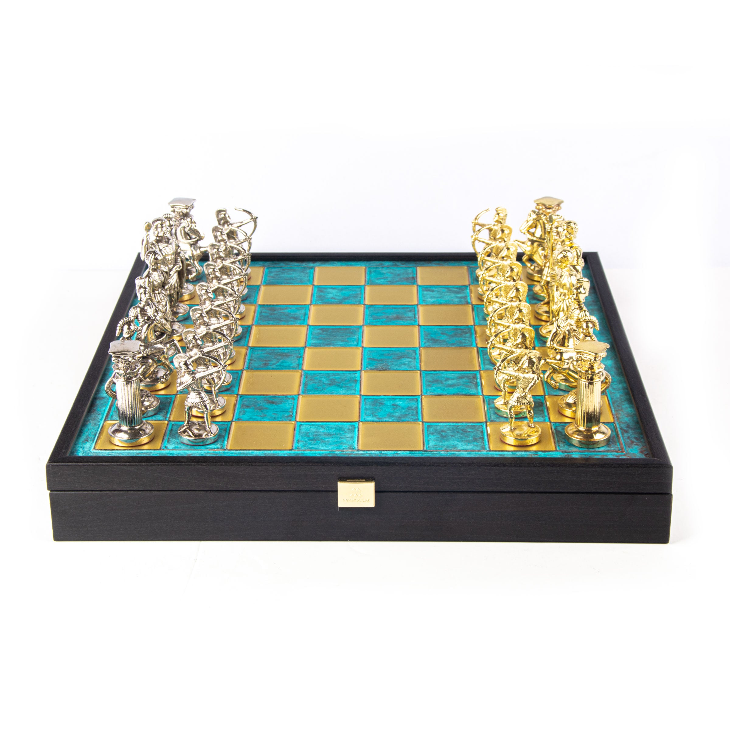 The Manopoulos Archers Luxury Chess Set with Wooden Case [S10RED