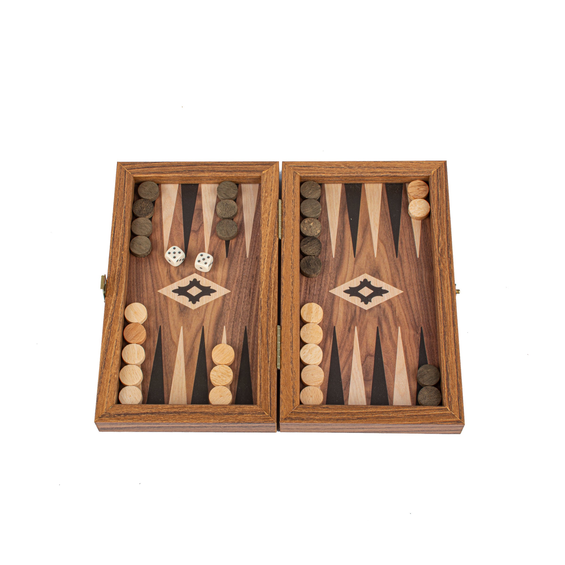 WALNUT REPLICA wood - MANOPOULOS Chess & Backgammon