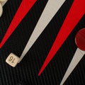 Premium Leatherette Carbon Fiber Texture Backgammon Set - Red & Ice White Design - Premium Backgammon from MANOPOULOS Chess & Backgammon - Just €254! Shop now at MANOPOULOS Chess & Backgammon