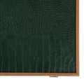 Premium Handcrafted Leatherette Crocodile Tote Backgammon Set - Green, Mocha & Ivory - Premium Backgammon from MANOPOULOS Chess & Backgammon - Just €215! Shop now at MANOPOULOS Chess & Backgammon