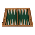 Premium Handcrafted Leatherette Crocodile Tote Backgammon Set - Green, Mocha & Ivory - Premium Backgammon from MANOPOULOS Chess & Backgammon - Just €215! Shop now at MANOPOULOS Chess & Backgammon