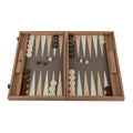 Premium Handcrafted Leatherette Crocodile Tote Backgammon Set - Grey Beige, Ivory & Sand - Premium Backgammon from MANOPOULOS Chess & Backgammon - Just €215! Shop now at MANOPOULOS Chess & Backgammon