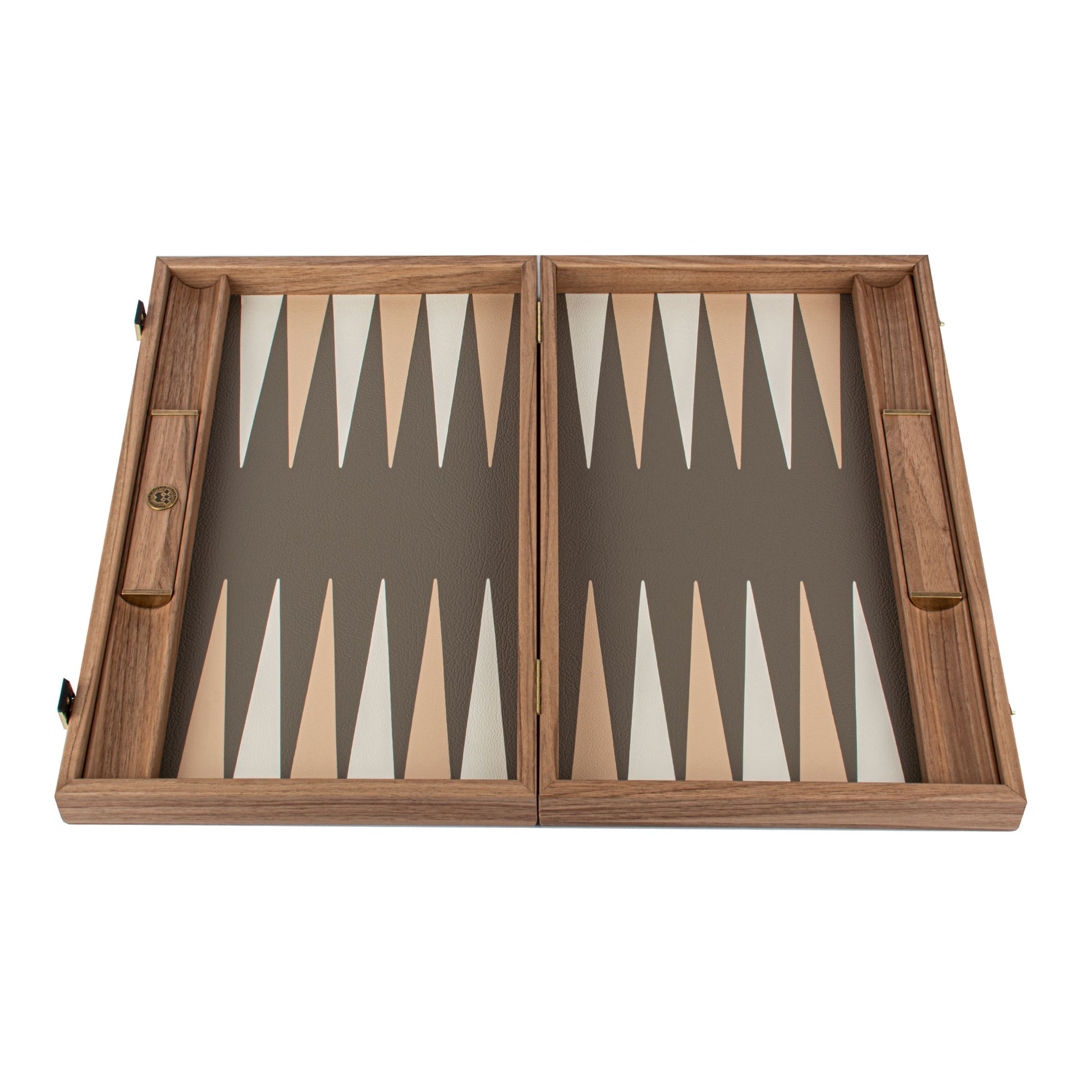 Premium Handcrafted Leatherette Crocodile Tote Backgammon Set - Grey Beige, Ivory & Sand - Premium Backgammon from MANOPOULOS Chess & Backgammon - Just €215! Shop now at MANOPOULOS Chess & Backgammon