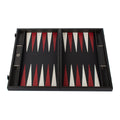 Premium Handcrafted Leatherette Crocodile Tote Backgammon Set - Burgundy Red, Black & Ice White - Premium Backgammon from MANOPOULOS Chess & Backgammon - Just €215! Shop now at MANOPOULOS Chess & Backgammon