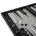 Premium Leatherette Trilogy of Grey Backgammon Set - Luxury Game with Leatherette Finish - Premium Backgammon from MANOPOULOS Chess & Backgammon - Just €254! Shop now at MANOPOULOS Chess & Backgammon