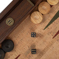 NATURAL CORK Backgammon (with oak wood checkers) - Premium Backgammon from MANOPOULOS Chess & Backgammon - Just €118! Shop now at MANOPOULOS Chess & Backgammon