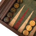 Premium Handcrafted Green Natural Cork Backgammon Set with Oak Wood Checkers - Premium Backgammon from MANOPOULOS Chess & Backgammon - Just €97.80! Shop now at MANOPOULOS Chess & Backgammon