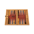 Premium Handcrafted Red Natural Cork Backgammon Set with Oak Wood Checkers - Premium Backgammon from MANOPOULOS Chess & Backgammon - Just €97.80! Shop now at MANOPOULOS Chess & Backgammon