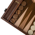 Premium Handcrafted Ziricote Bookmatch Backgammon Set - Thermo Oak, Walnut & Oak Points - Premium Backgammon from MANOPOULOS Chess & Backgammon - Just €299! Shop now at MANOPOULOS Chess & Backgammon