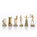 Handcrafted Chessmen Set - Minoan Warrior, Gold & Silver (Medium) - Premium Chess from MANOPOULOS Chess & Backgammon - Just €95! Shop now at MANOPOULOS Chess & Backgammon