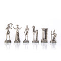 Handcrafted Chessmen Set - Minoan Warrior, Gold & Silver (Medium) - Premium Chess from MANOPOULOS Chess & Backgammon - Just €95! Shop now at MANOPOULOS Chess & Backgammon