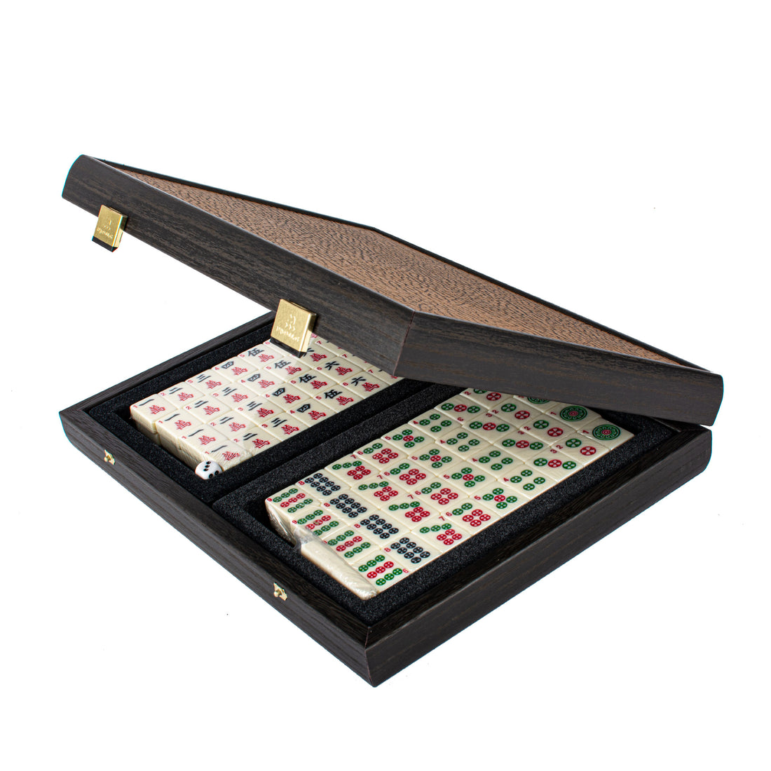 Luxury Mahjong Tiles Set in California Walnut Burl Case - Premium Dominoes from MANOPOULOS Chess & Backgammon - Just €155! Shop now at MANOPOULOS Chess & Backgammon