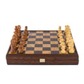 Handcrafted Olive Burl Chess Set - 35x35cm with Premium Staunton Chessmen (7.6cm King) - Premium Chess from MANOPOULOS Chess & Backgammon - Just €169! Shop now at MANOPOULOS Chess & Backgammon