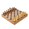 Handcrafted Walnut Chess Set - 35x35cm with Weighted Staunton Chessmen (7.6cm King) - Premium Chess from MANOPOULOS Chess & Backgammon - Just €156! Shop now at MANOPOULOS Chess & Backgammon