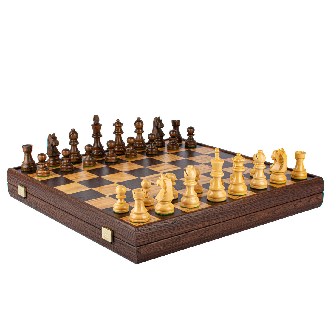 Handcrafted Olive Burl Chess Set - 43x43cm with Staunton Chessmen (8.9cm King) - Premium Chess from MANOPOULOS Chess & Backgammon - Just €199! Shop now at MANOPOULOS Chess & Backgammon