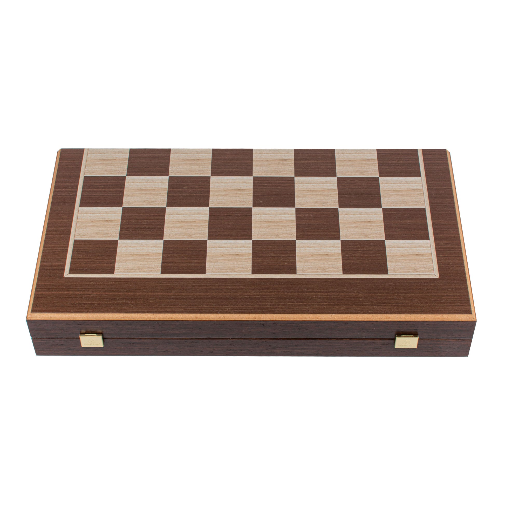 Handcrafted Wenge 3-in-1 Chess, Backgammon, and Checkers Set - Elegant Marquetry Design - Premium Backgammon from MANOPOULOS Chess & Backgammon - Just €95! Shop now at MANOPOULOS Chess & Backgammon