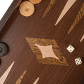 Handcrafted Wenge 3-in-1 Chess, Backgammon, and Checkers Set - Elegant Marquetry Design - Premium Backgammon from MANOPOULOS Chess & Backgammon - Just €95! Shop now at MANOPOULOS Chess & Backgammon