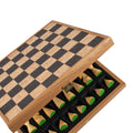 Handcrafted Black-Natural Cork Chess Set - 40x40cm with Modern Style Wooden Chessmen - Premium Chess from MANOPOULOS Chess & Backgammon - Just €143! Shop now at MANOPOULOS Chess & Backgammon