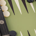 Premium Leatherette Olive Green Backgammon Set - Premium Backgammon from MANOPOULOS Chess & Backgammon - Just €215! Shop now at MANOPOULOS Chess & Backgammon