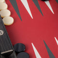 Premium Leatherette Burgundy Red Backgammon Set - Premium Backgammon from MANOPOULOS Chess & Backgammon - Just €215! Shop now at MANOPOULOS Chess & Backgammon