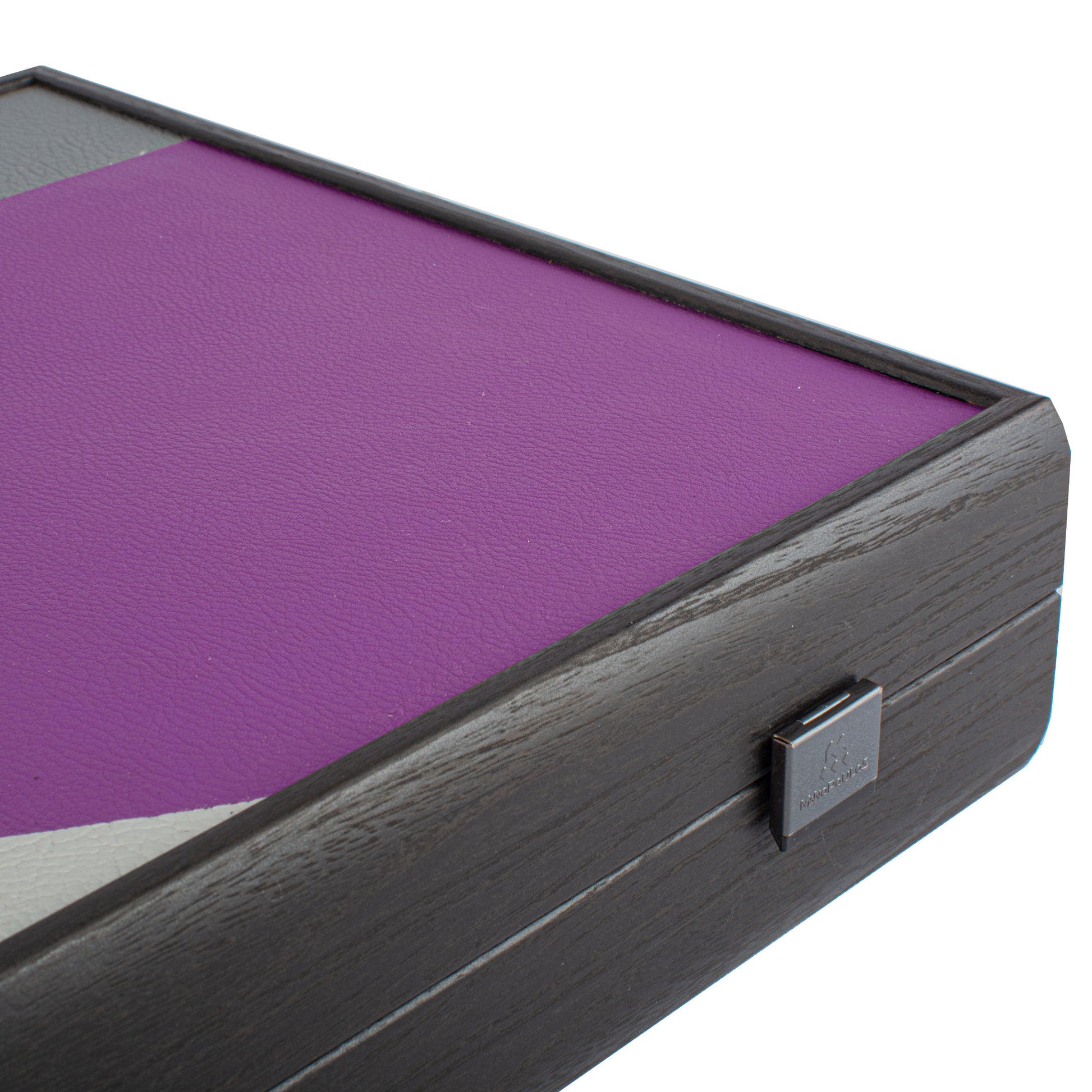 Handcrafted Traffic Purple Minimalist Art Backgammon Set with Side Racks - Premium Backgammon from MANOPOULOS Chess & Backgammon - Just €149! Shop now at MANOPOULOS Chess & Backgammon