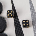 Handcrafted Carbon Fiber Texture Backgammon Set - Premium Backgammon from MANOPOULOS Chess & Backgammon - Just €229! Shop now at MANOPOULOS Chess & Backgammon