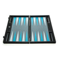Handcrafted Turquoise Blue Minimalist Art Backgammon Set with Side Racks - Premium Backgammon from MANOPOULOS Chess & Backgammon - Just €149! Shop now at MANOPOULOS Chess & Backgammon