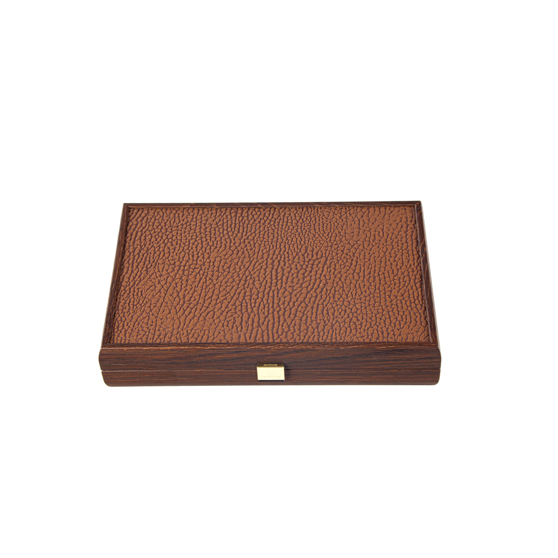 Premium Handcrafted Leatherette Caramel Brown Backgammon Set (Travel Size) - Premium Backgammon from MANOPOULOS Chess & Backgammon - Just €119! Shop now at MANOPOULOS Chess & Backgammon