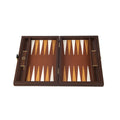 Handcrafted Braided Straw Dark Brown Travel Backgammon Set - Premium Backgammon from MANOPOULOS Chess & Backgammon - Just €127! Shop now at MANOPOULOS Chess & Backgammon