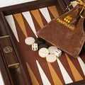 BRAIDED STRAW IN DARK BROWN COLOUR Backgammon (Travel size) - Premium Backgammon from MANOPOULOS Chess & Backgammon - Just €127! Shop now at MANOPOULOS Chess & Backgammon