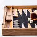 BLACK NATURAL CORK Backgammon (with oak wood checkers) - Premium Backgammon from MANOPOULOS Chess & Backgammon - Just €118! Shop now at MANOPOULOS Chess & Backgammon