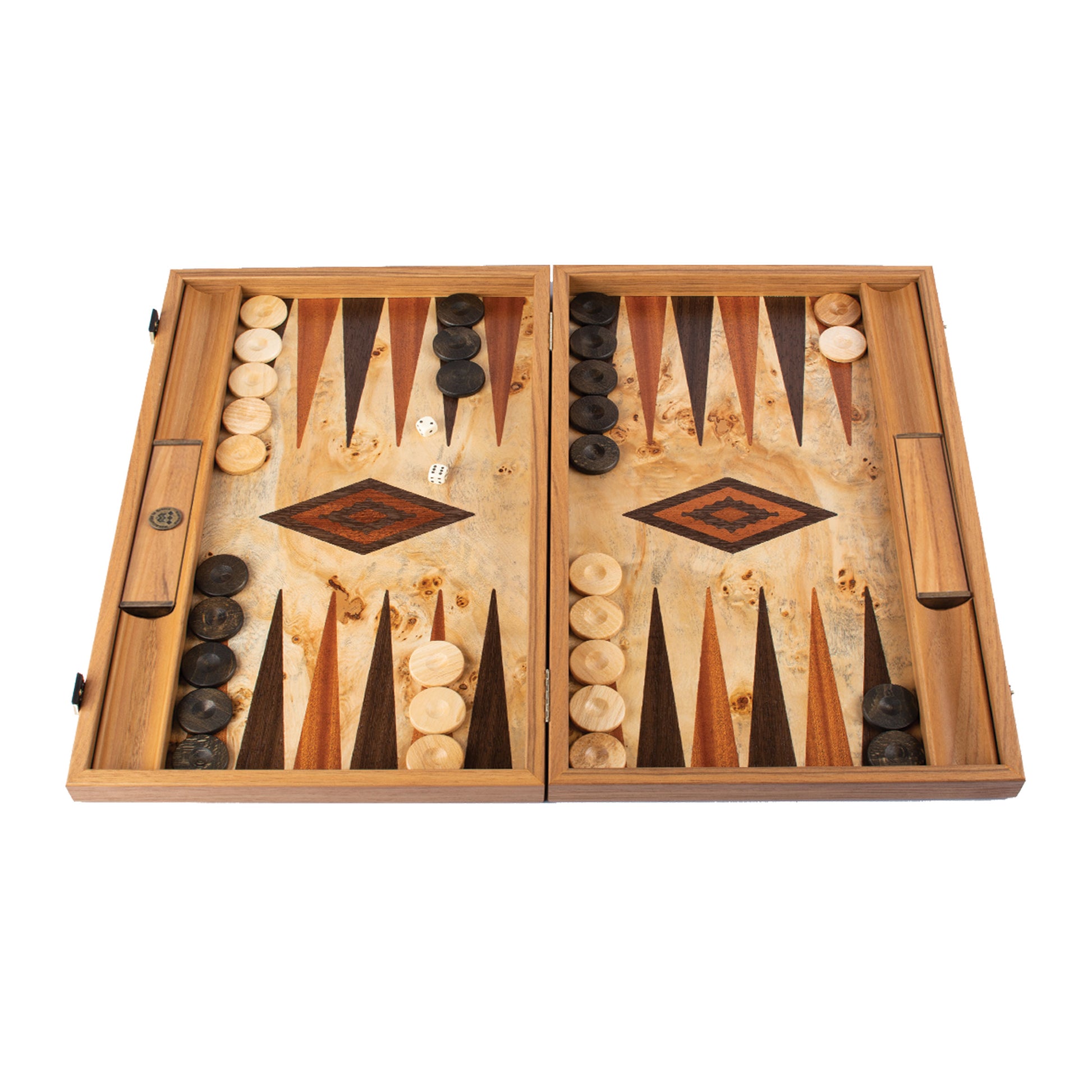 LUPO BURL Backgammon - Premium Backgammon from MANOPOULOS Chess & Backgammon - Just €199! Shop now at MANOPOULOS Chess & Backgammon