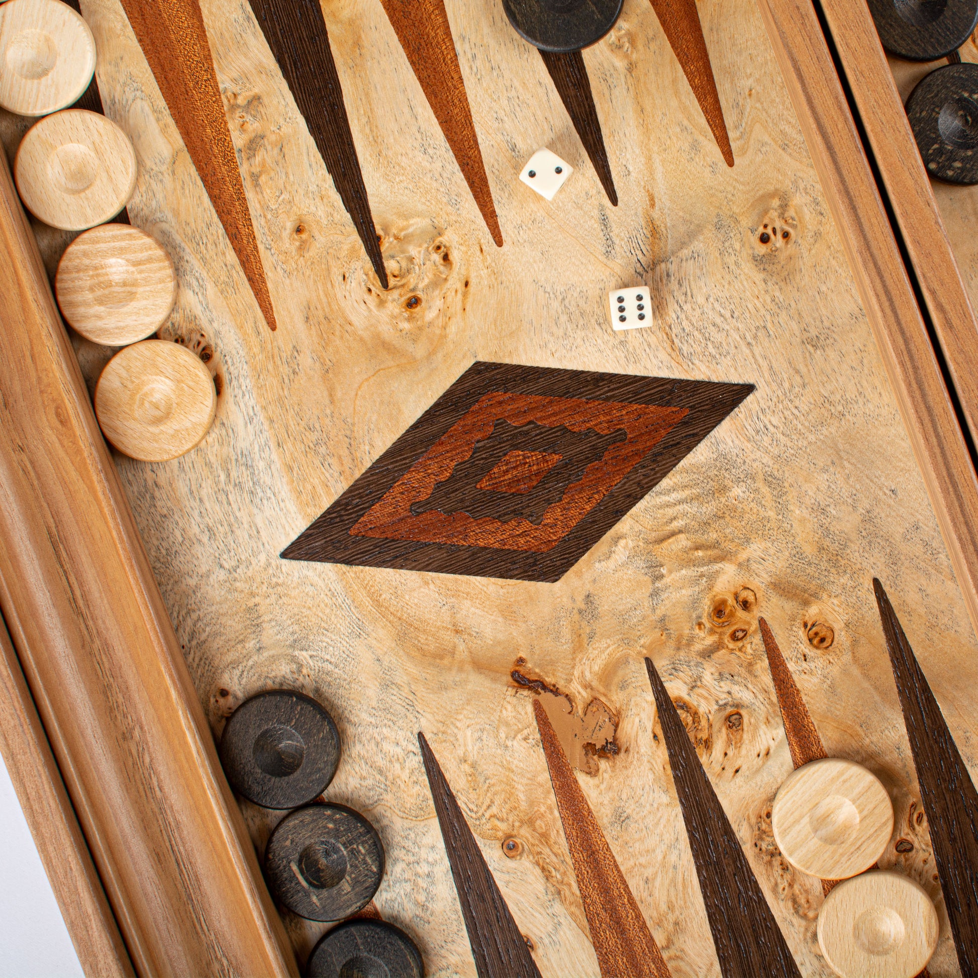 LUPO BURL Backgammon - Premium Backgammon from MANOPOULOS Chess & Backgammon - Just €199! Shop now at MANOPOULOS Chess & Backgammon