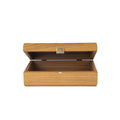 Luxury Walnut Wooden Box with Brown Leatherette Top - Handcrafted Elegance - Premium Decorative Objects from MANOPOULOS Chess & Backgammon - Just €32! Shop now at MANOPOULOS Chess & Backgammon