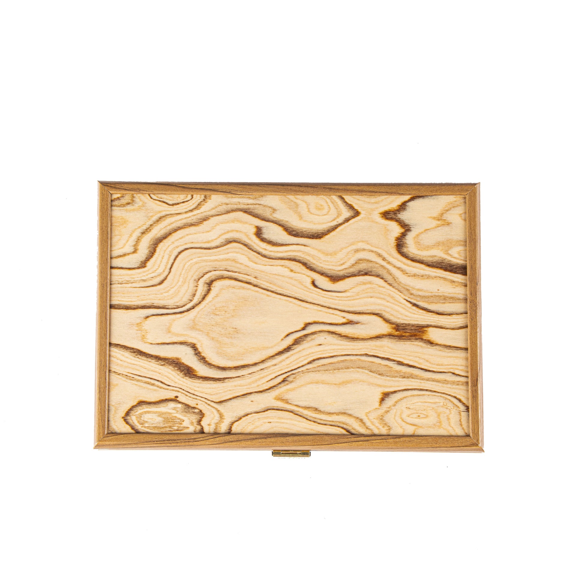 Luxury Walnut Wooden Box with Natural Italian Olive Burl Top - Handcrafted Elegance - Premium Decorative Objects from MANOPOULOS Chess & Backgammon - Just €38.50! Shop now at MANOPOULOS Chess & Backgammon