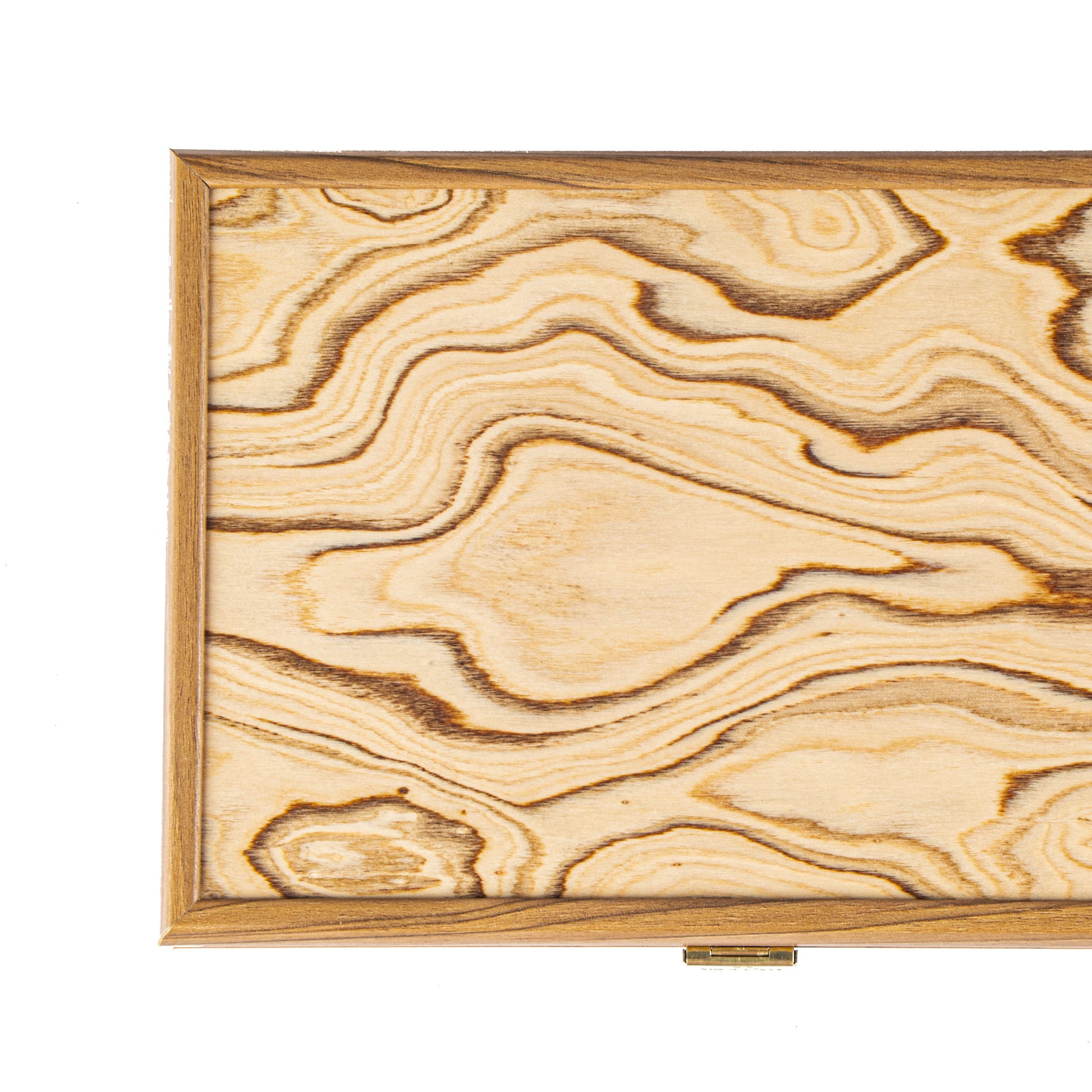 Luxury Walnut Wooden Box with Natural Italian Olive Burl Top - Handcrafted Elegance - Premium Decorative Objects from MANOPOULOS Chess & Backgammon - Just €38.50! Shop now at MANOPOULOS Chess & Backgammon