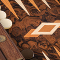 CALIFORNIA WALNUT BURL Backgammon - Premium Backgammon from MANOPOULOS Chess & Backgammon - Just €225! Shop now at MANOPOULOS Chess & Backgammon