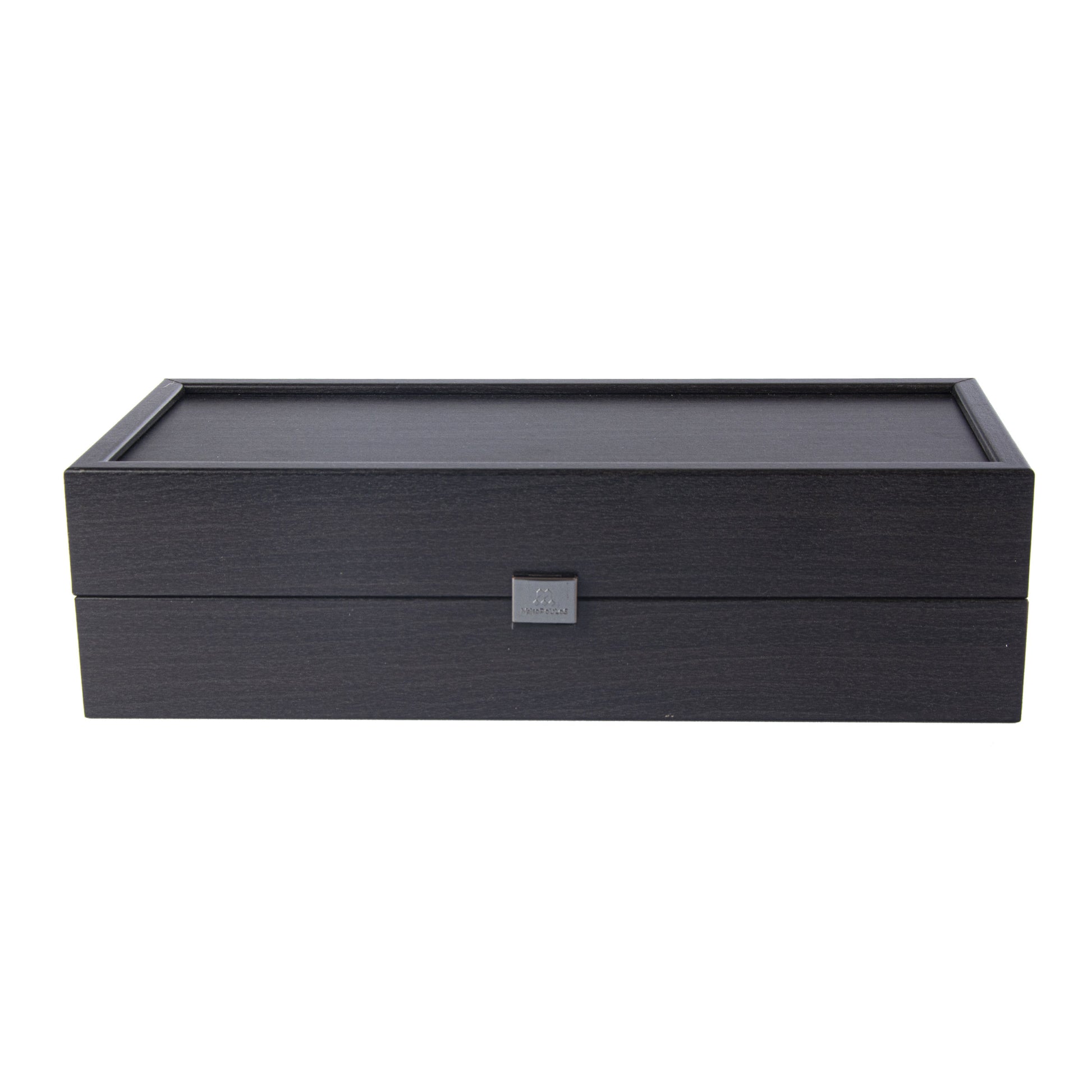 Elegant Black Wooden Wine Box - Luxury Wine Storage Solution - Premium Decorative Objects from MANOPOULOS Chess & Backgammon - Just €19.80! Shop now at MANOPOULOS Chess & Backgammon