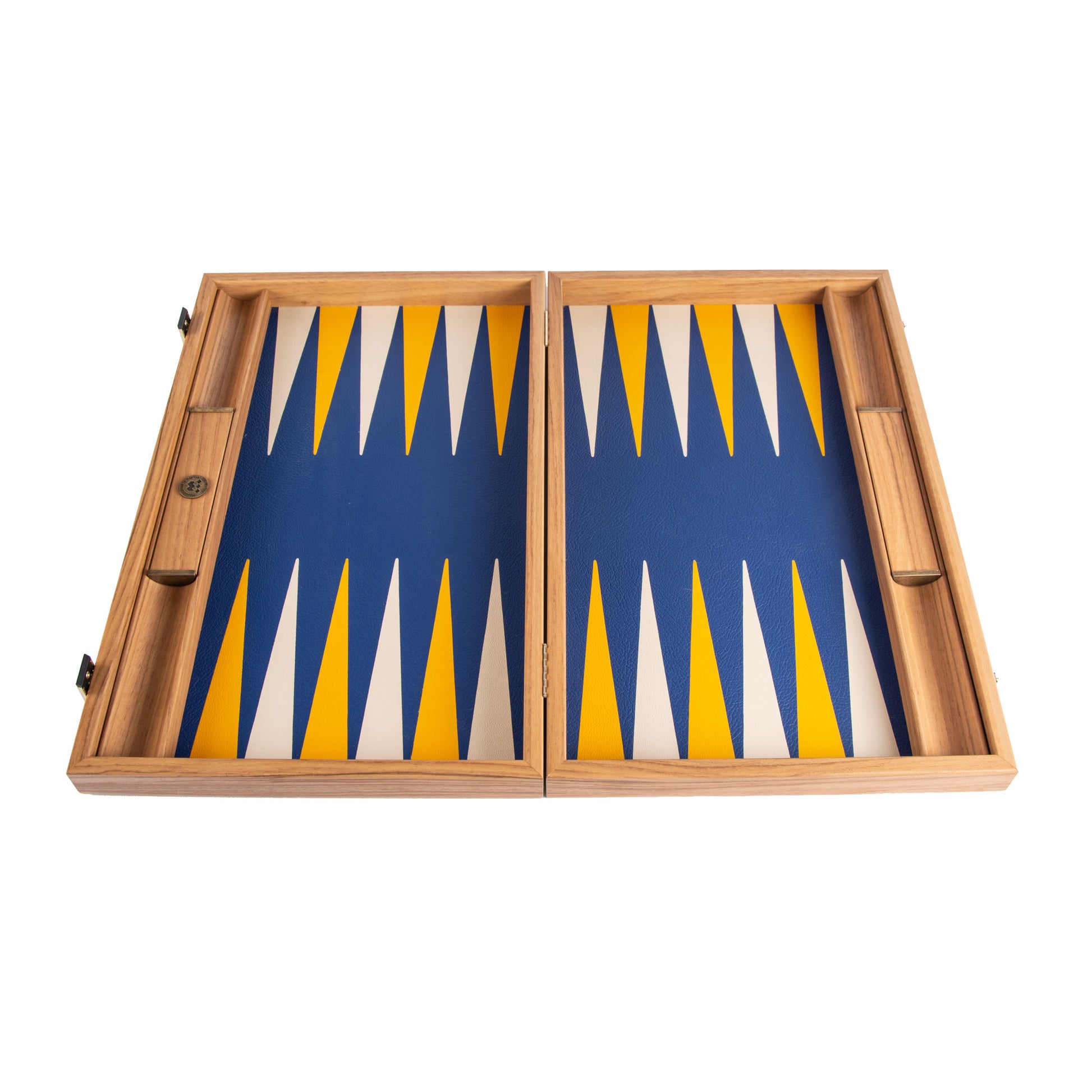 Premium Leatherette Royal Blue Backgammon Set - Premium Backgammon from MANOPOULOS Chess & Backgammon - Just €175! Shop now at MANOPOULOS Chess & Backgammon