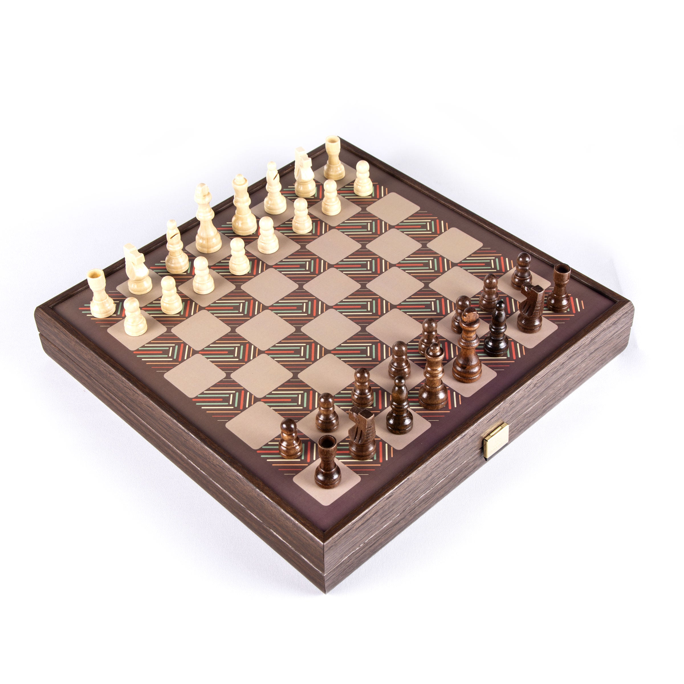 Vintage 4-in-1 Combo Games Set | MANOPOULOS Chess & Backgammon