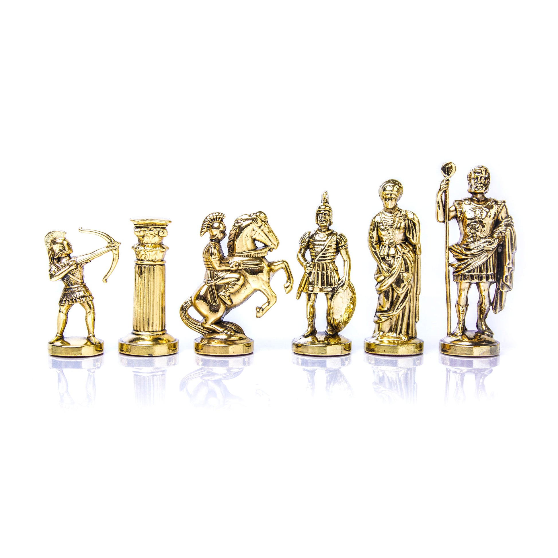 ARCHERS Chessmen  (Large) - Gold/Silver - Premium Chess from MANOPOULOS Chess & Backgammon - Just €142! Shop now at MANOPOULOS Chess & Backgammon