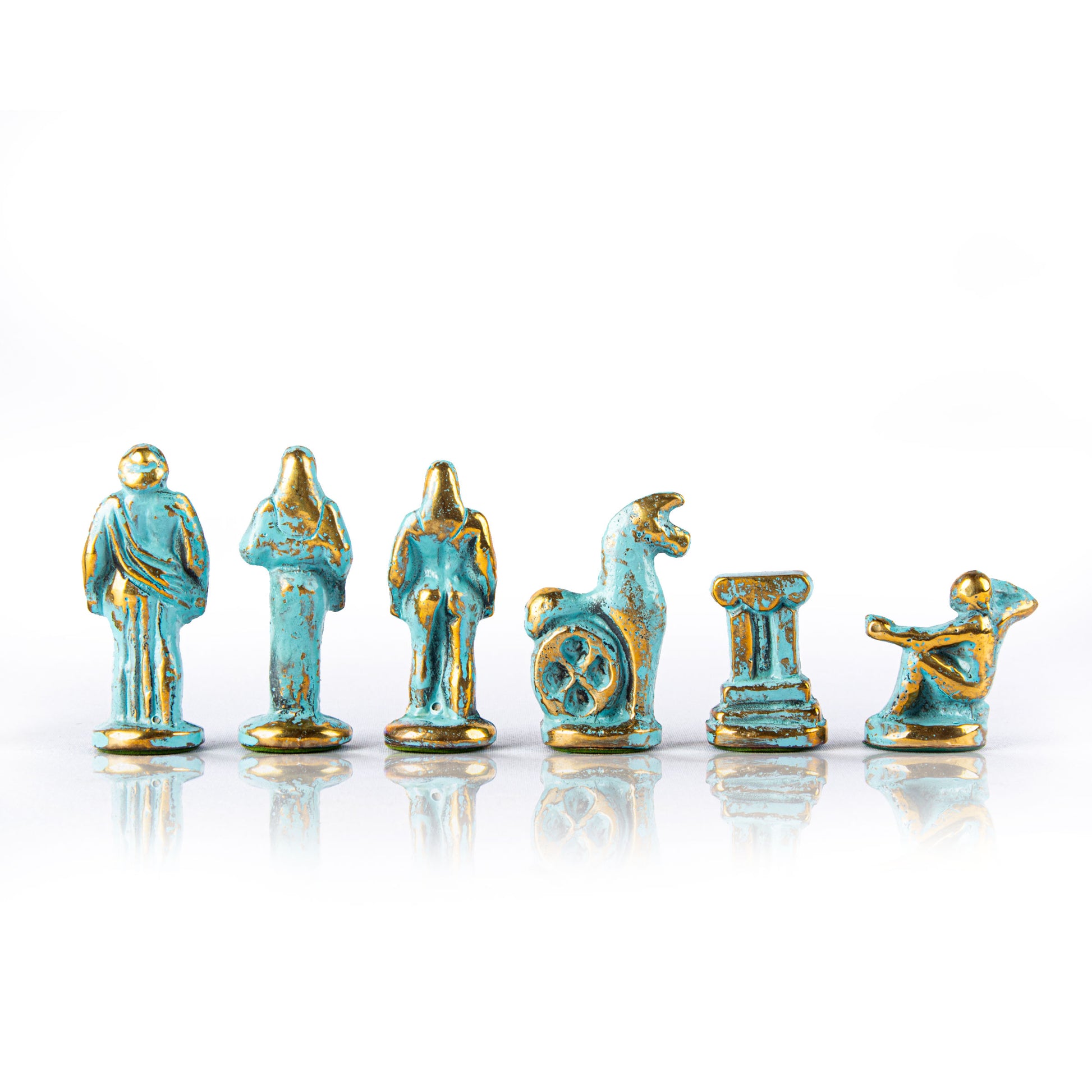 ARCHAIC PERIOD Chessmen (Large) - Blue/Brown - Premium Chess from MANOPOULOS Chess & Backgammon - Just €145.20! Shop now at MANOPOULOS Chess & Backgammon
