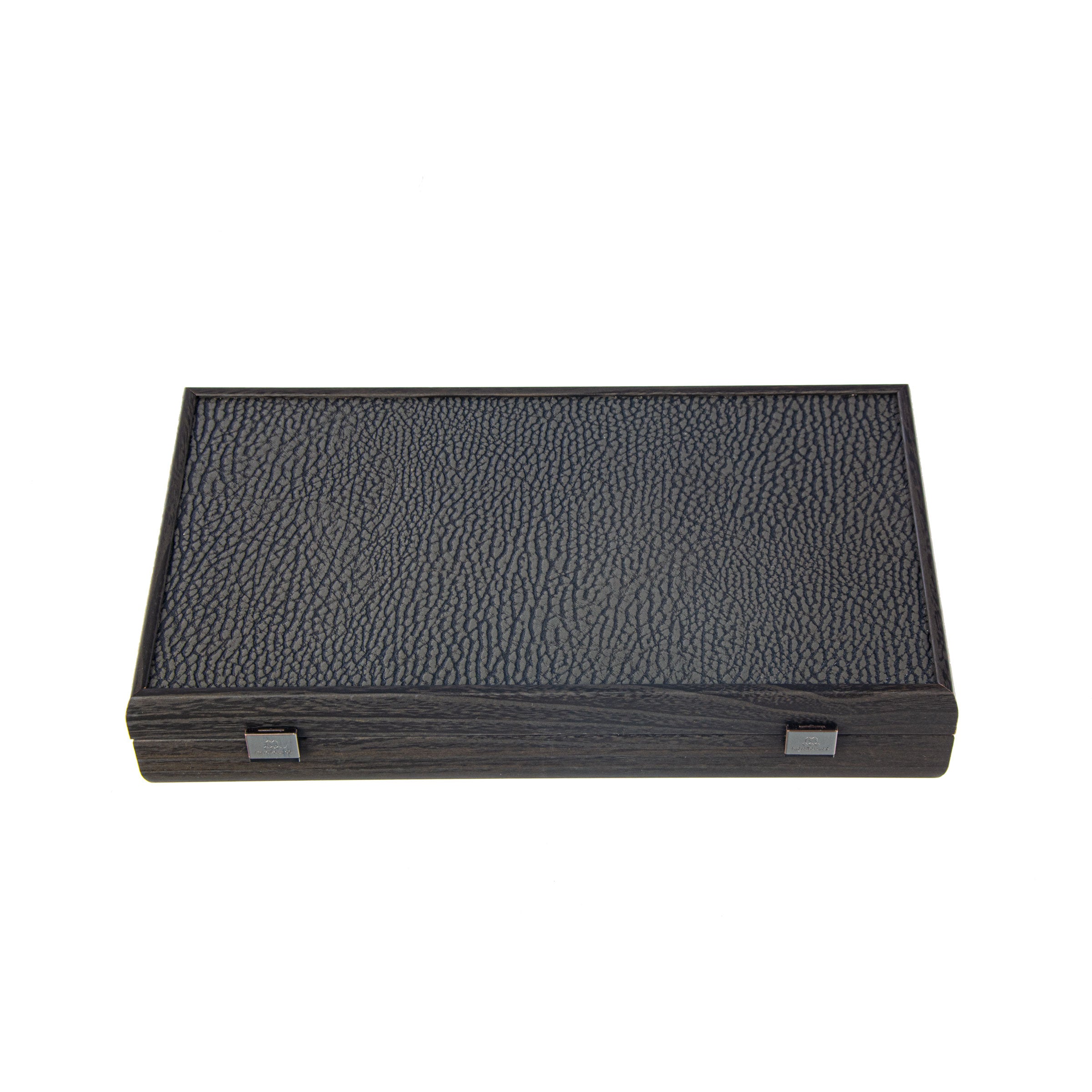 Decorative Poker set with crocodile case in black