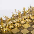 GREEK MYTHOLOGY CHESS SET with gold/silver chessmen and bronze chessboard 54 x 54cm (Extra Large) - Premium Chess from MANOPOULOS Chess & Backgammon - Just €585! Shop now at MANOPOULOS Chess & Backgammon