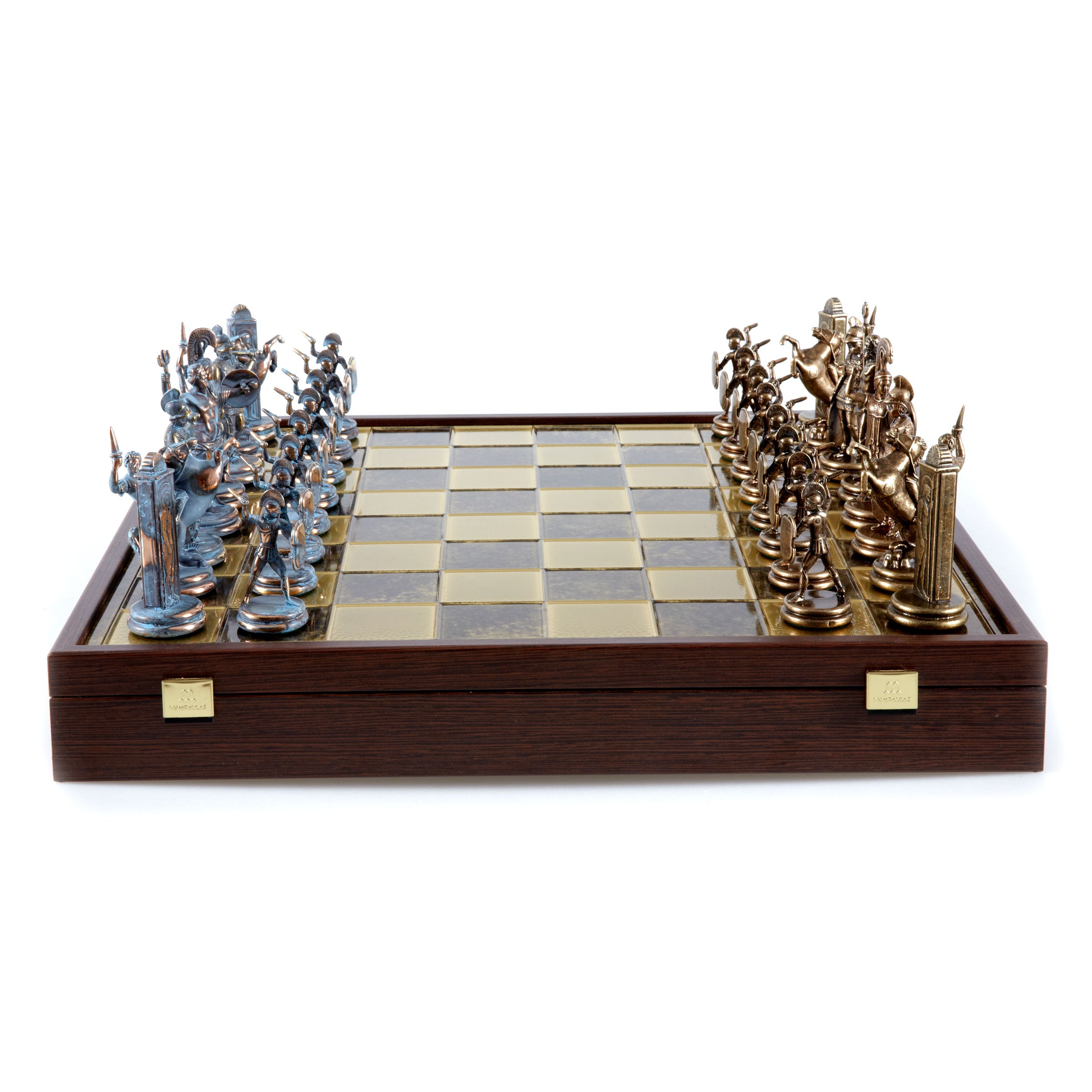 Owl KR Chess Set & Pieces With Hip Flask and Stirrup Shot Cups in Wooden Presentation Box buy FREE Engraving Gift 256